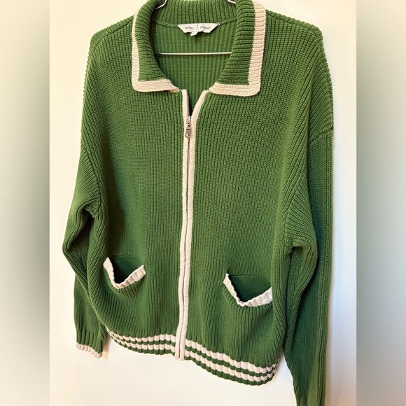 NWOT Falling Forward Knitted Sport Zip-Up Jumper Size Small - Picture 10 of 15